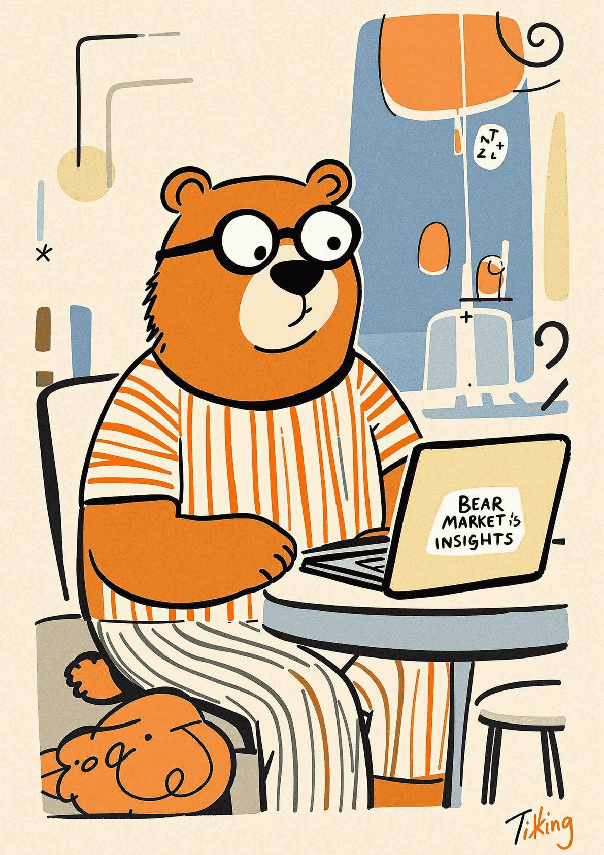 Bear-y Funny Business - Wall Art Print
