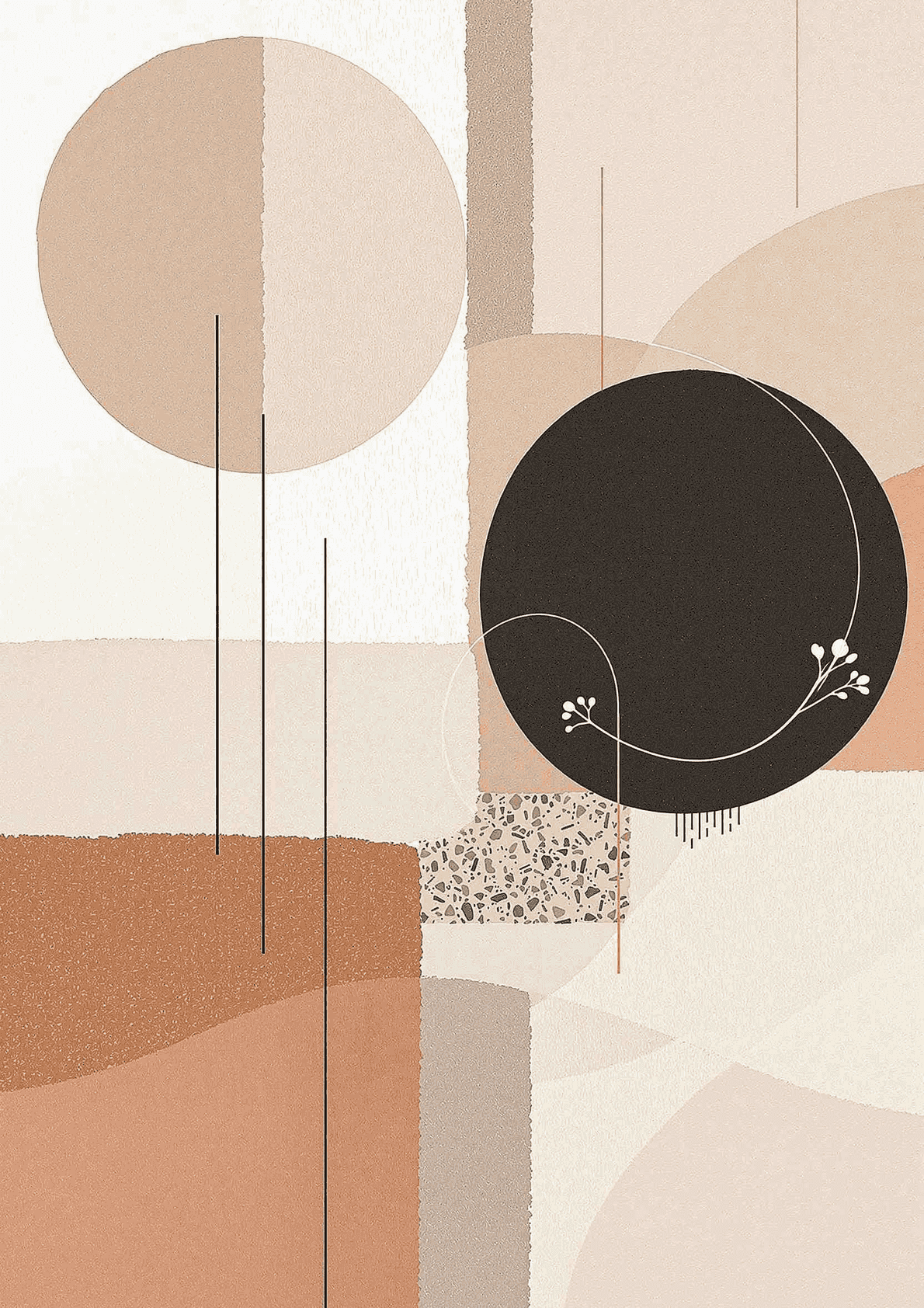 Serenity in Shapes - Wall Art Print