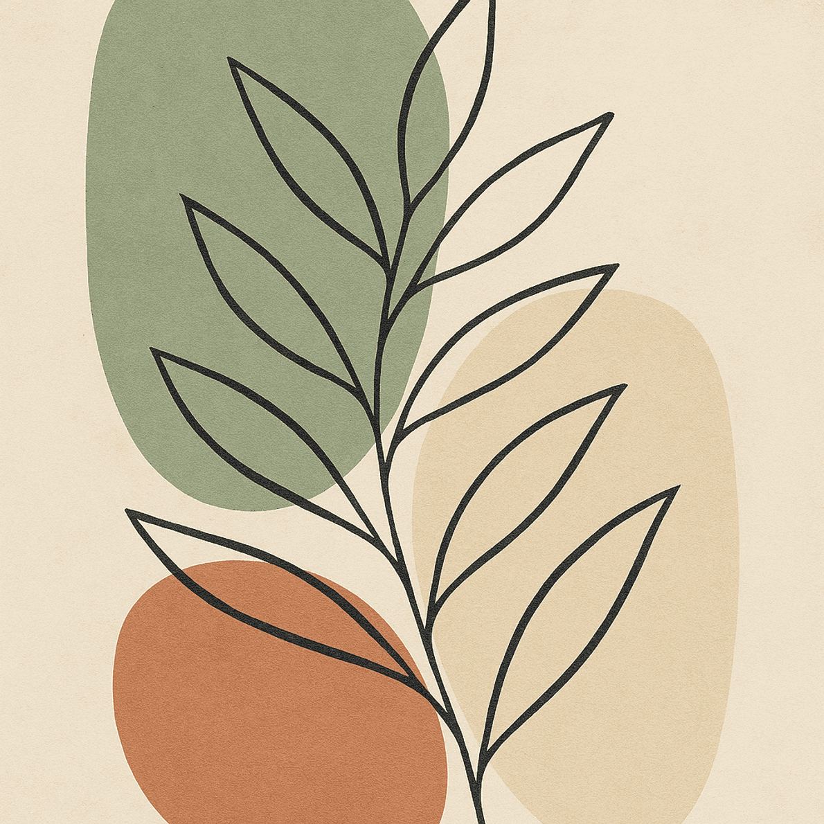 Whispering Leaves Symphony - Wall Art Print