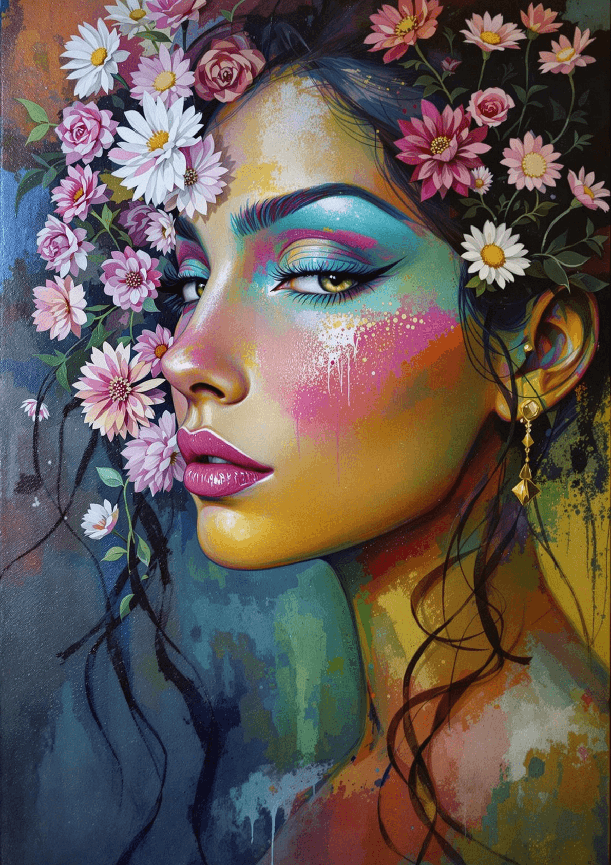 Floral Veil - Wall Art Print