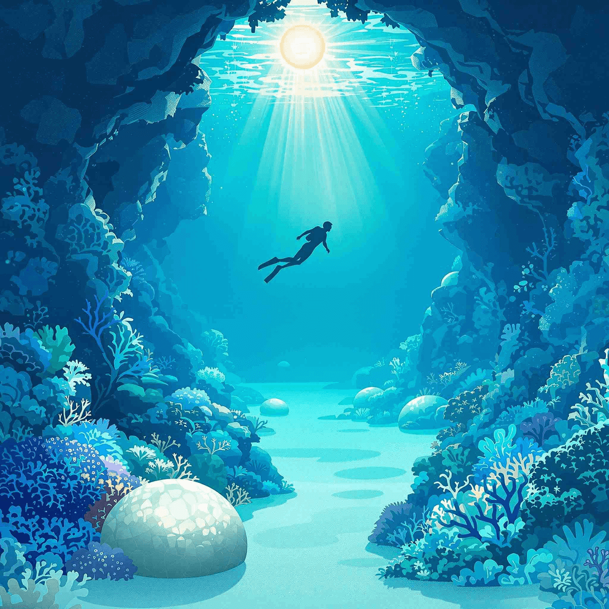 Ethereal Dive - Wall Art Print