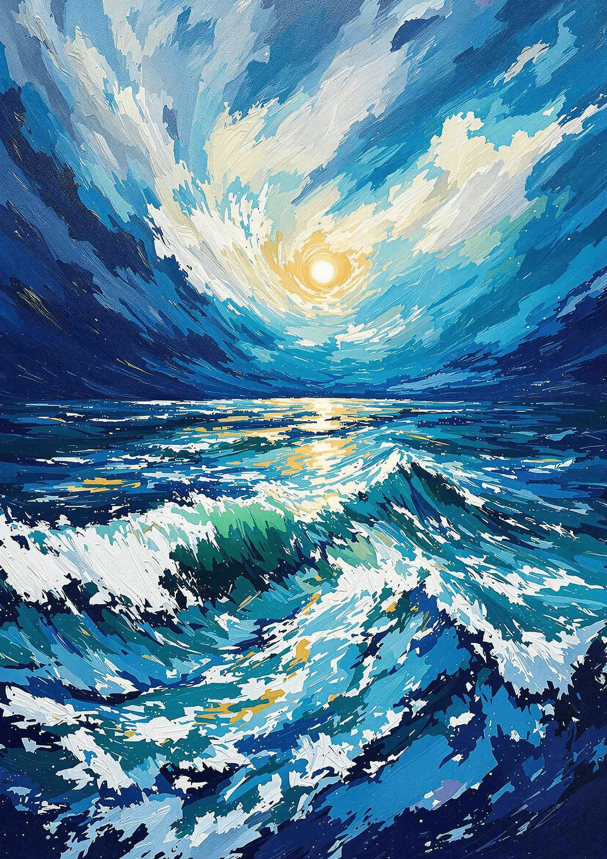 Ebb and Flow: Symphony of the Storm - Wall Art Print