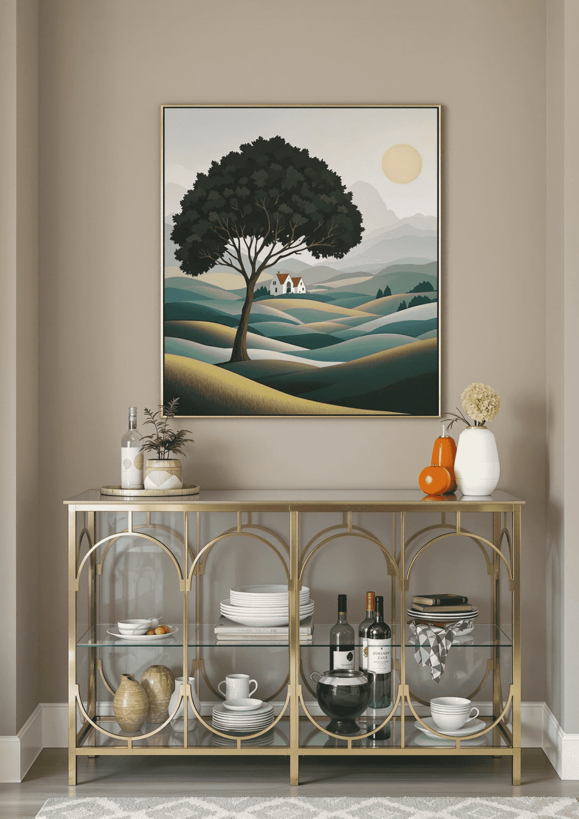 Whispers of Enchanted Hills - Wall Art Print