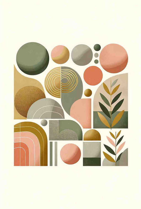 Mid-Century Modern Harmony - Wall Art Print
