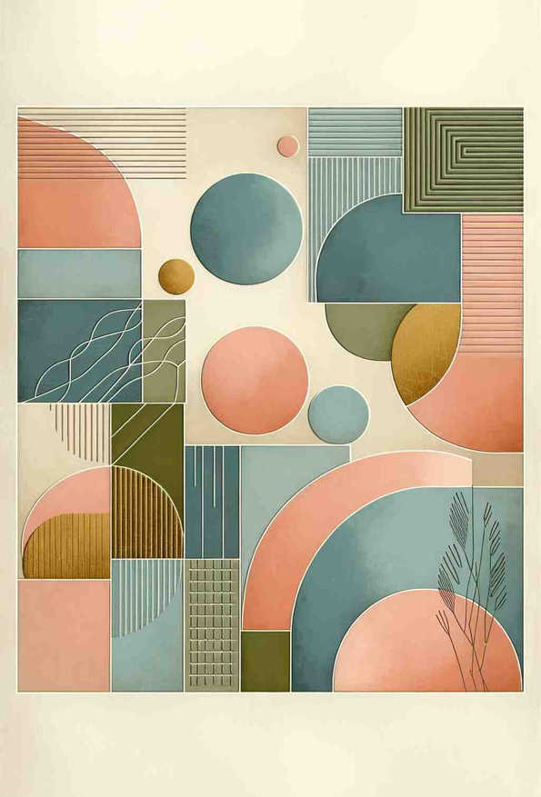 Geometric Serenity - Wall Art Print