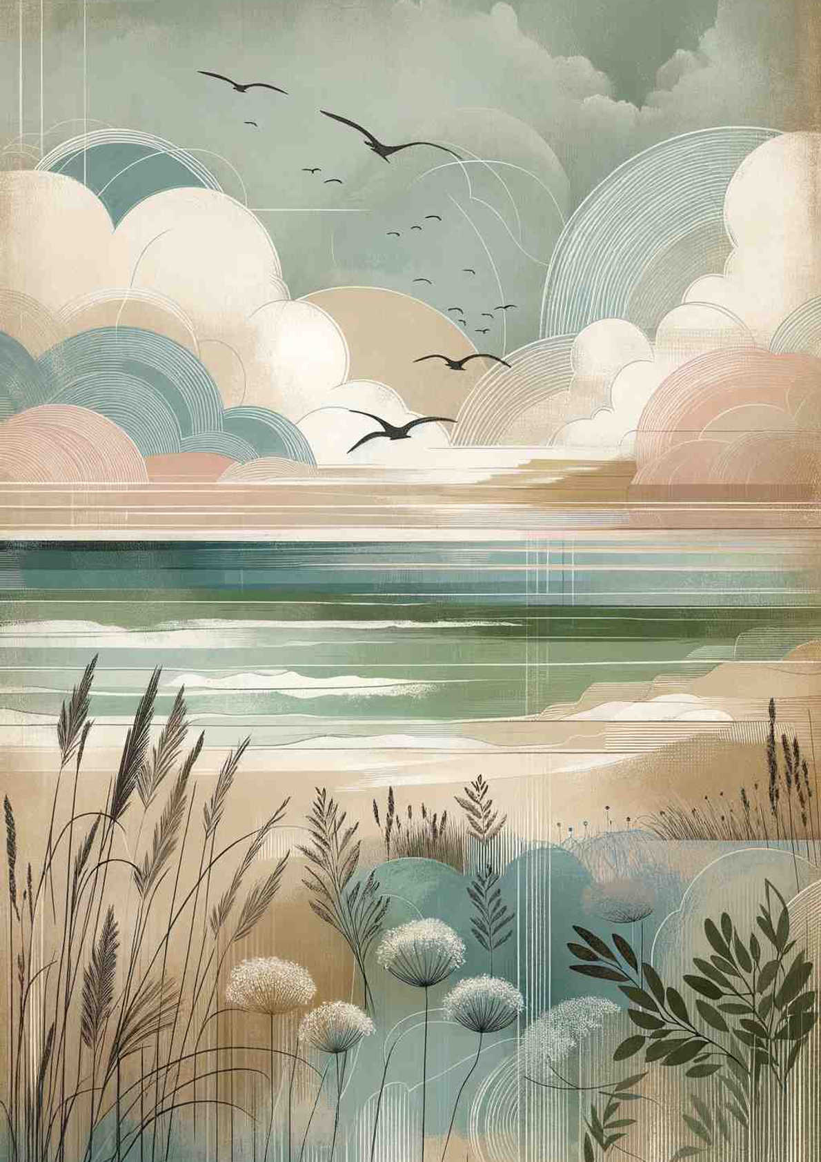 Whispers of the Coastline - Wall Art Print