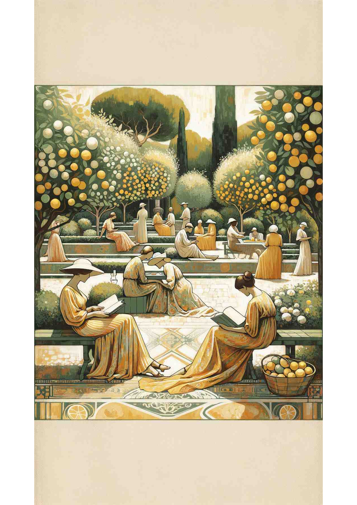 Sunlit Serenity: A Mediterranean Daydream - Wall Art Print