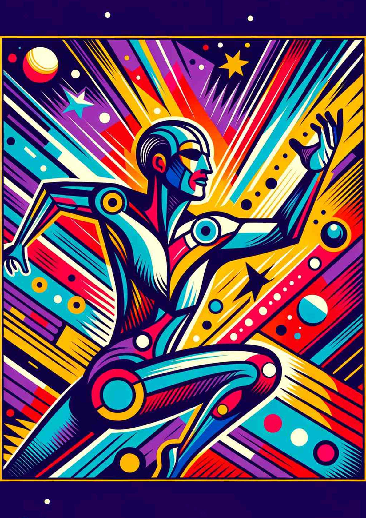 Vibrant Pop Art Playfulness - Wall Art Print