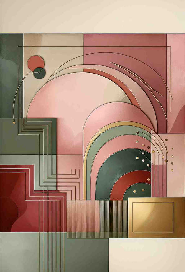 Earthy Elegance: A Minimalist Harmony - Wall Art Print