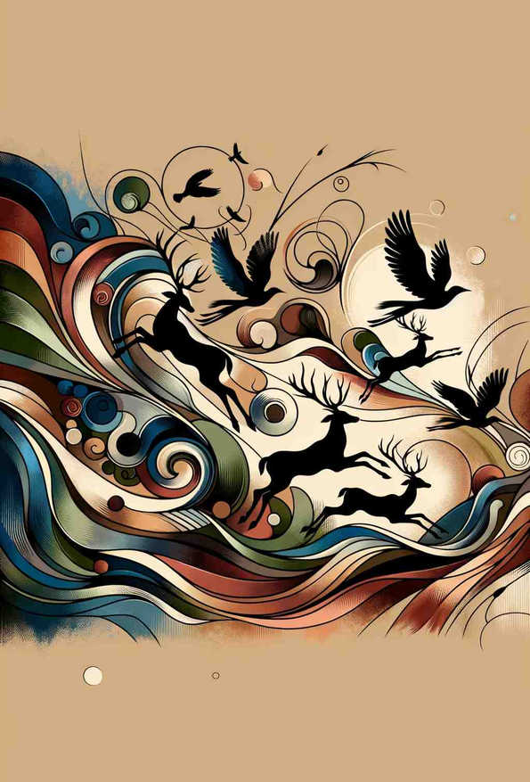 Wildlife Whirl - Wall Art Print
