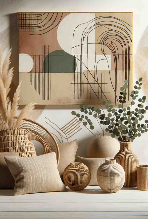 Serene Earth: Minimalist Tranquility - Wall Art Print