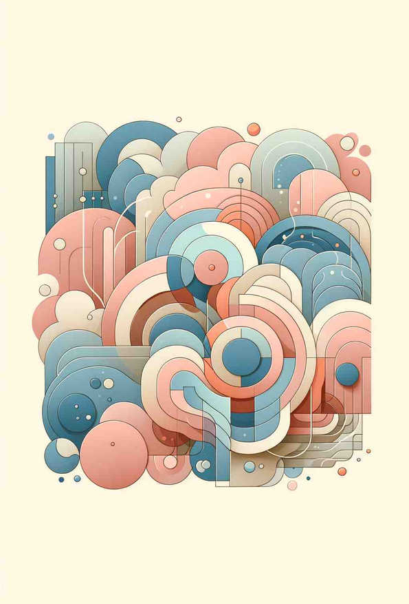 Tranquil Pastel Harmony - Wall Art Print