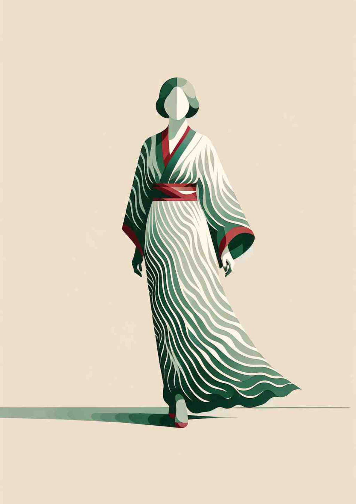 Stylized Serenity: Minimalist Elegance - Wall Art Print