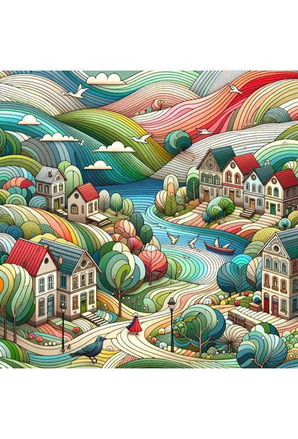 Whimsical Wonderscape - Wall Art Print