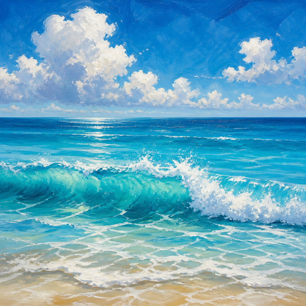 Summer Ocean Blues - Wall Art Print
