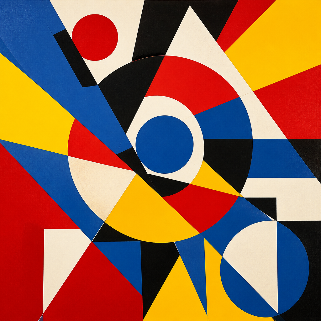 Vibrant Geometric Abstract - Wall Art Print