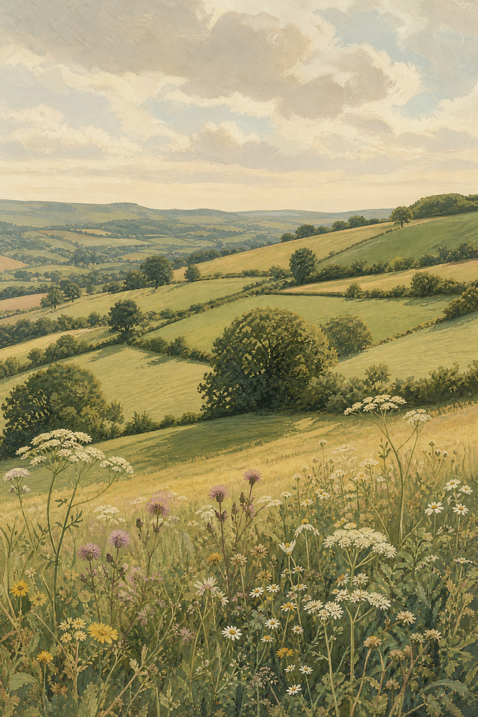Tranquil English Countryside - Wall Art Print