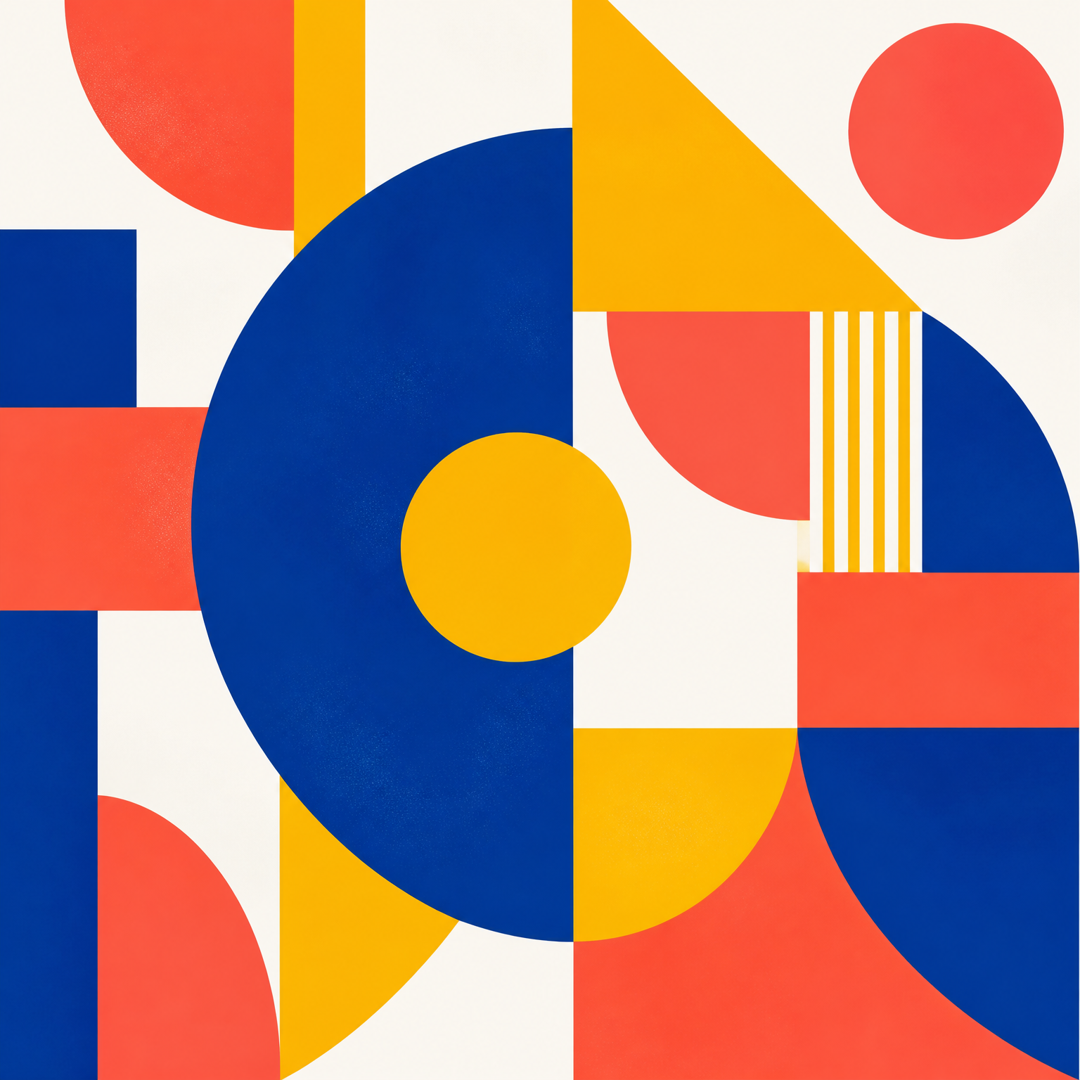 Vibrant Geometric Abstract - Wall Art Print