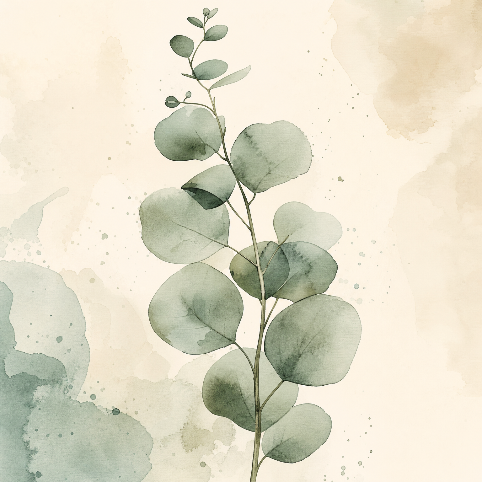 Minimalist Eucalyptus Botanical Print - Wall Art Print