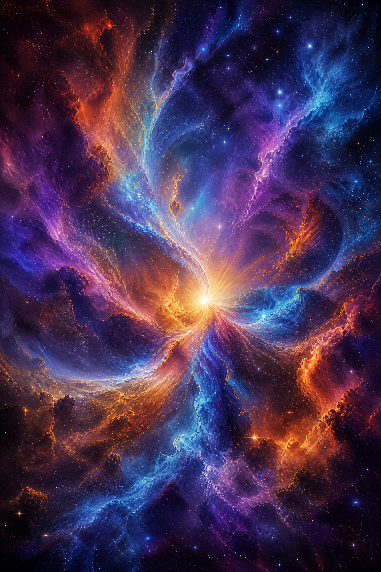 Abstract Cosmic Nebulae - Wall Art Print