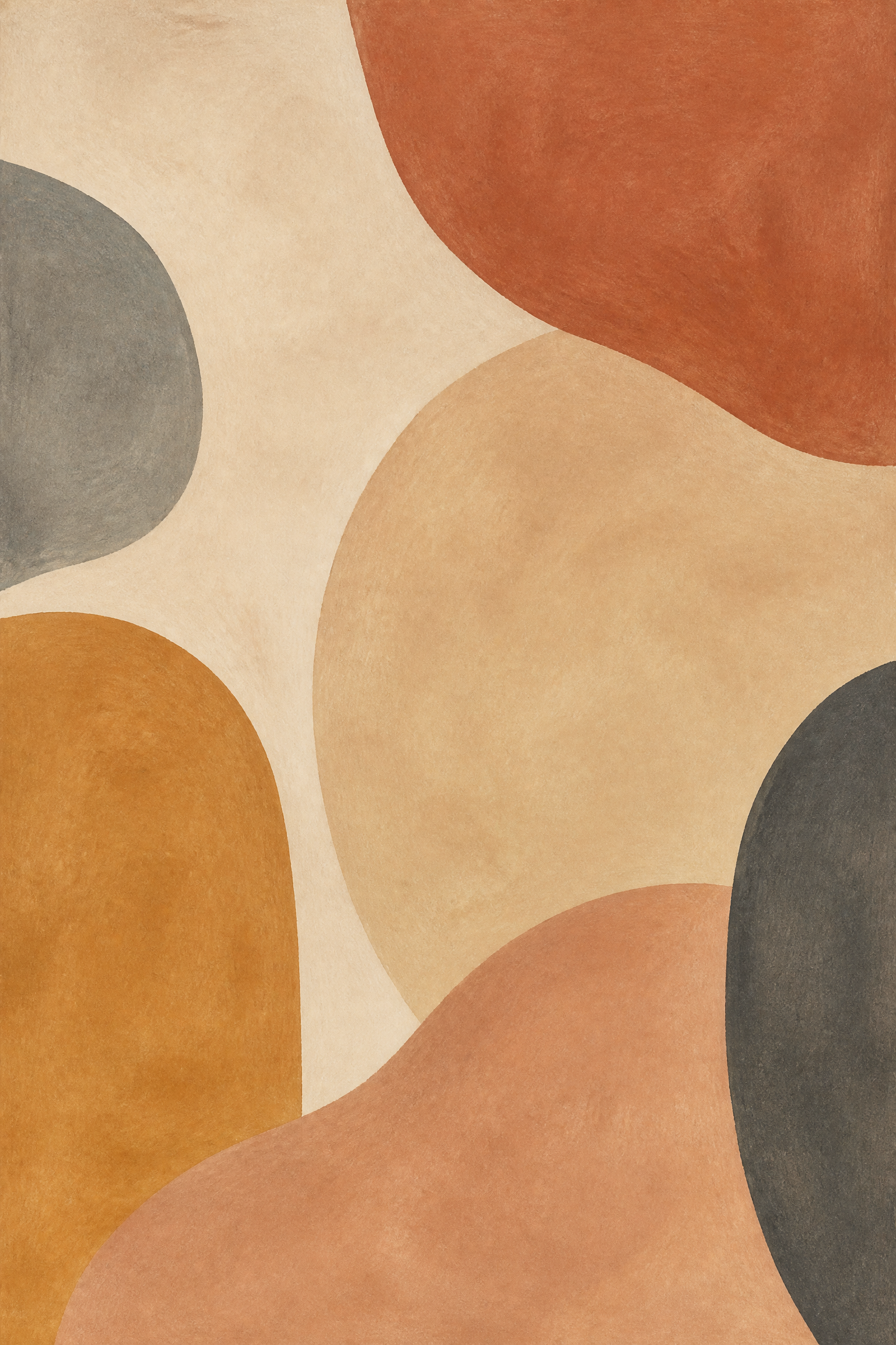 Serene Earthy Abstract - Wall Art Print
